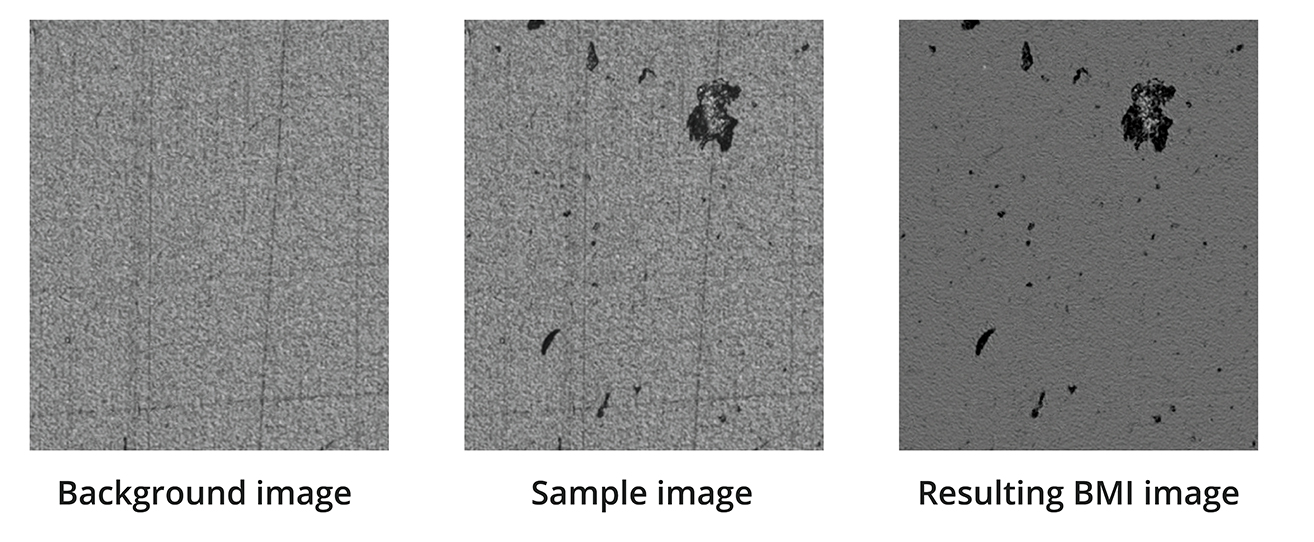 Image processing techniques available with the backgrounded membrane imaging for better particle characterization.