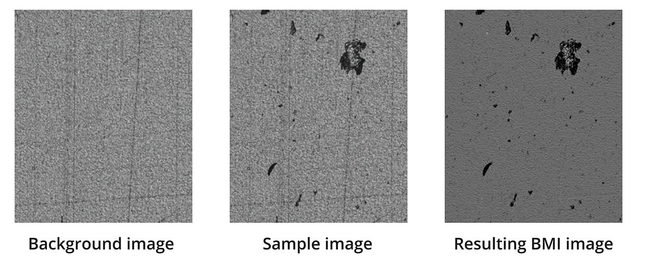 Image processing techniques available with the backgrounded membrane imaging for better particle characterization.