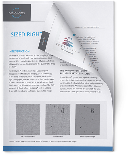 App Note 4: Sized Right For Particle Analysis