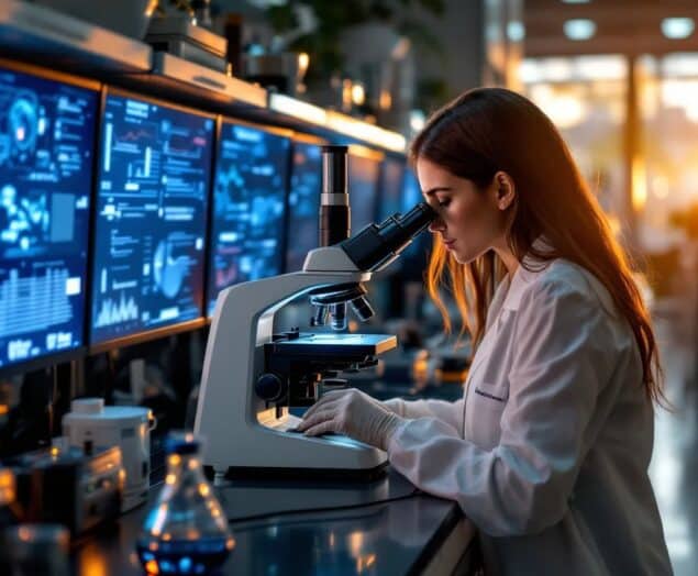 image Scientist using automated particle imaging